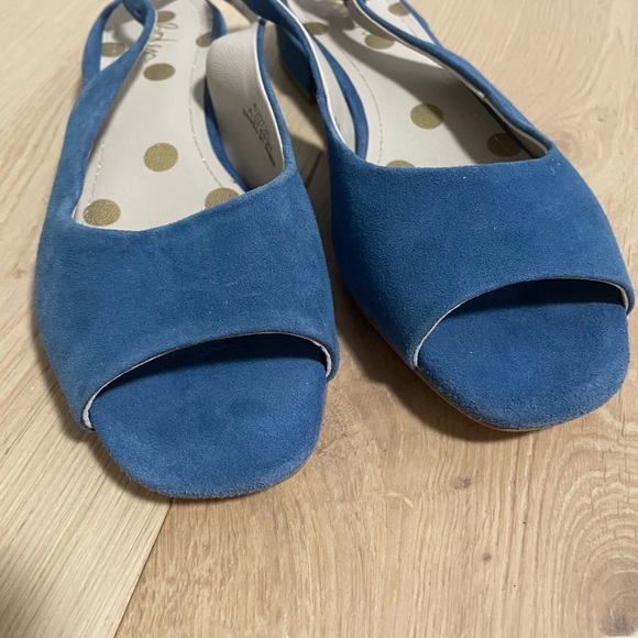 Boden Blue Suede Open-Toe Women's Shoes size 37 / 6.5 - Picture 5 of 13